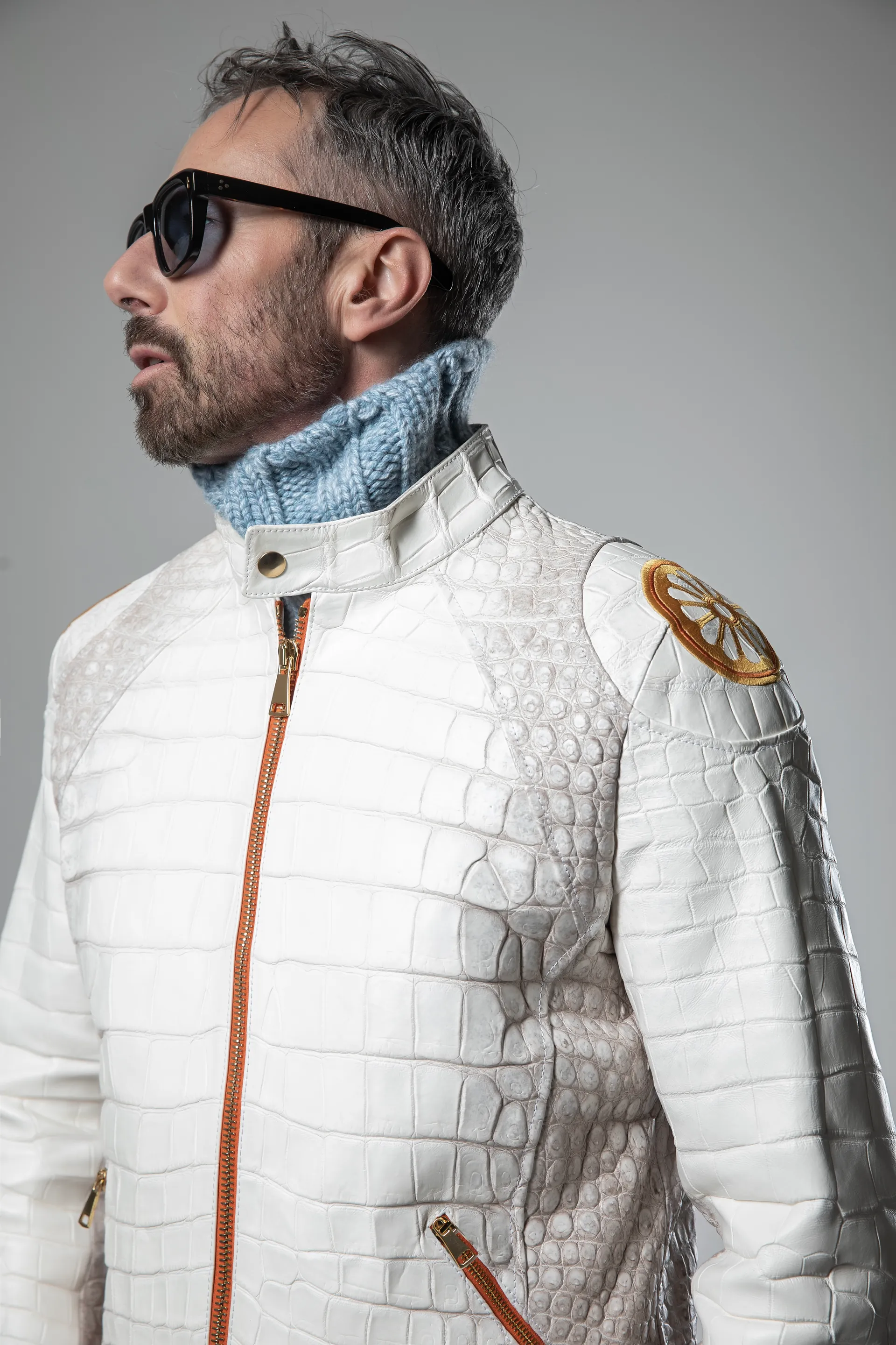 Bespoke Crocodile Jacket by Matteo Perin