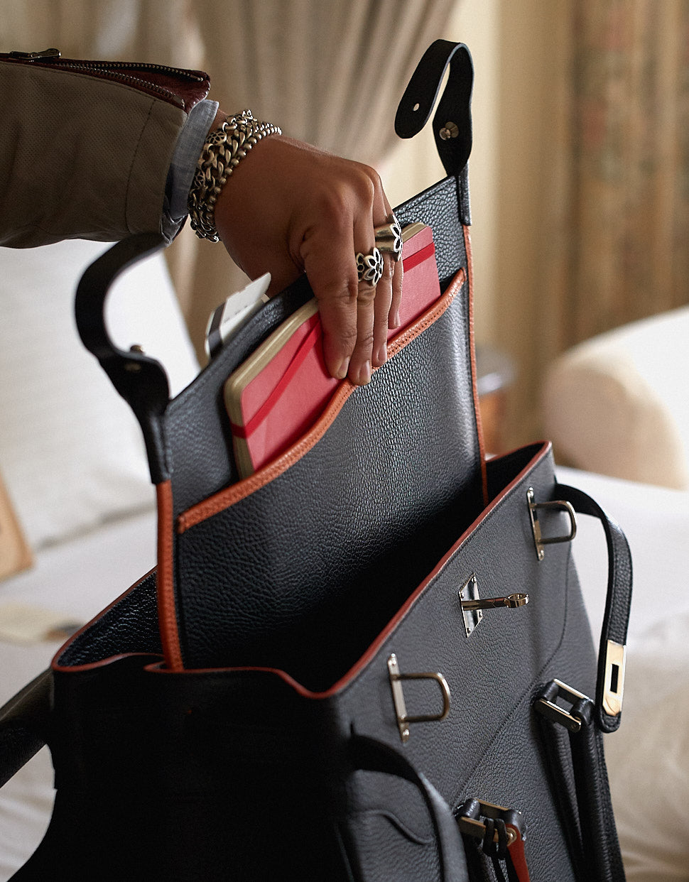 "COMO" Jetset Bag in Calfskin